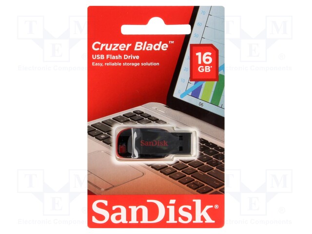 SanDisk Cruzer Blade - Unidad flash USB - 16 GB - USB 2.0