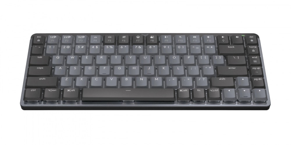 Logitech Master Series MX Mechanical Mini - Teclado - retroiluminación - inalámbrico - Bluetooth LE - QWERTY - español - interruptor: Tactile Quiet - grafito
