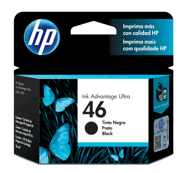 HP 46 - Negro - original - Ink Advantage - cartucho de tinta - para Deskjet Ink Advantage Ultra 2529, Ink Advantage Ultra 4729