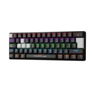 Primus Gaming - Keyboard - Wired - Spanish - USB 2.0 - Ergonomic Design - Black & white