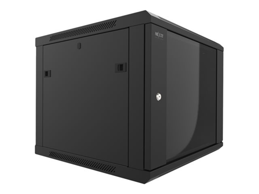 Nexxt Solutions - Rack armario - instalable en pared - RAL 9005, negro barniz - 6U - 19"