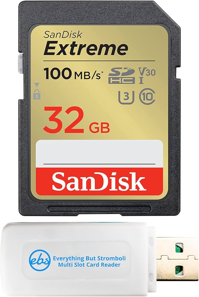SanDisk Extreme - Tarjeta de memoria flash - 32 GB - Video Class V30 / UHS-I U3 / Class10 - SDHC UHS-I