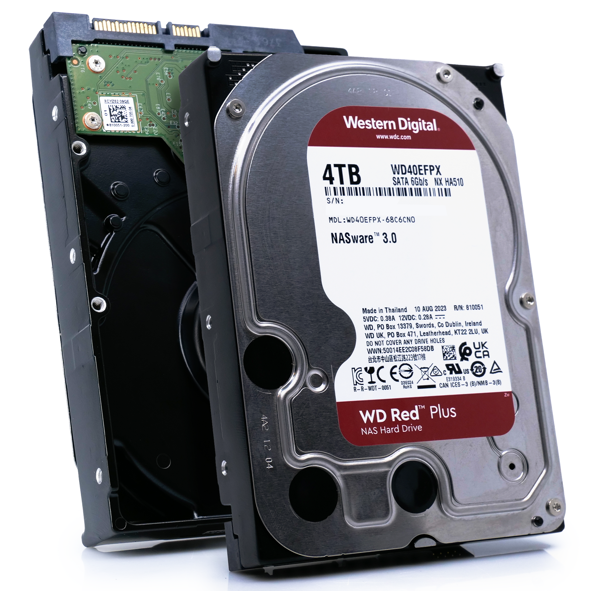 WD Red Plus WD40EFPX - Disco duro - 4 TB - interno - 3.5" - SATA 6Gb/s - 5400 rpm - búfer: 256 MB