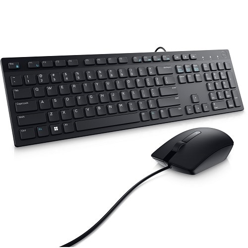 Dell - Keyboard and mouse set - Spanish - Wired - KM300C