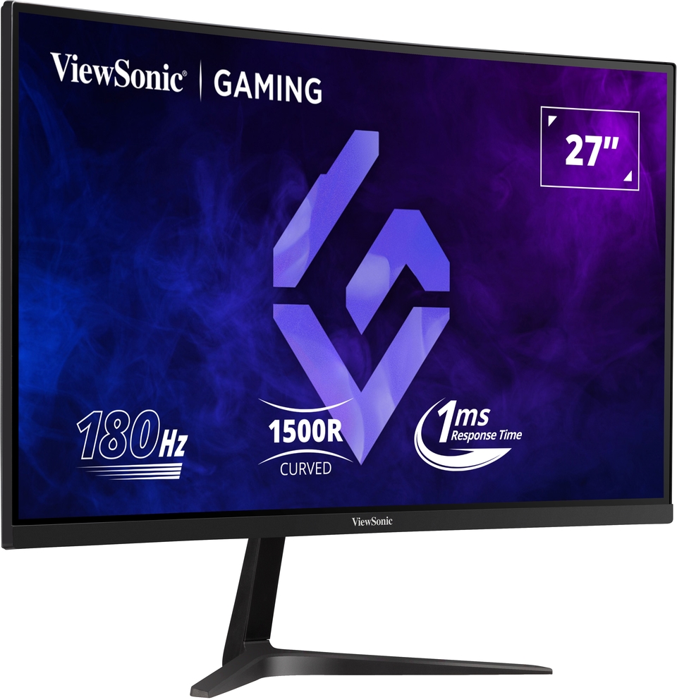 ViewSonic OMNI VX2718-PC-MHD - Monitor LED - gaming - curvado - 27" - 1920 x 1080 Full HD (1080p) @ 180 Hz - MVA - 250 cd/m² - 4000:1 - 1 ms - 2xHDMI, DisplayPort - altavoces