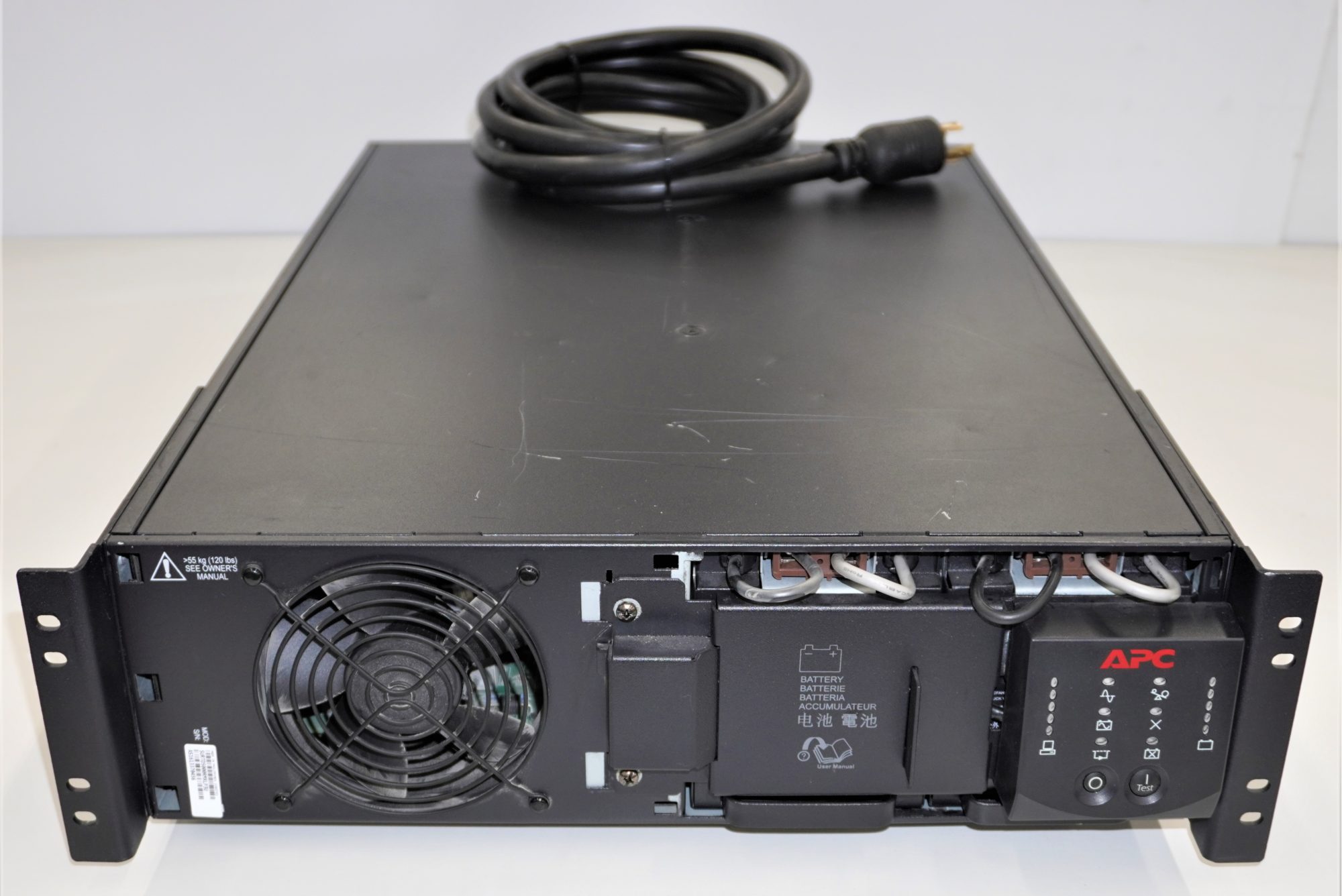 APC Smart-UPS RT - UPS (montaje en bastidor) - CA 208/240 V - 4 kW - 5000 VA - Ethernet 10/100 - conectores de salida: 6 - 3U - negro - para P/N: AR3105W, AR3140G, AR3155W, AR3305W, AR3340G, AR3355W, AR4038IX432, NBWL0356A