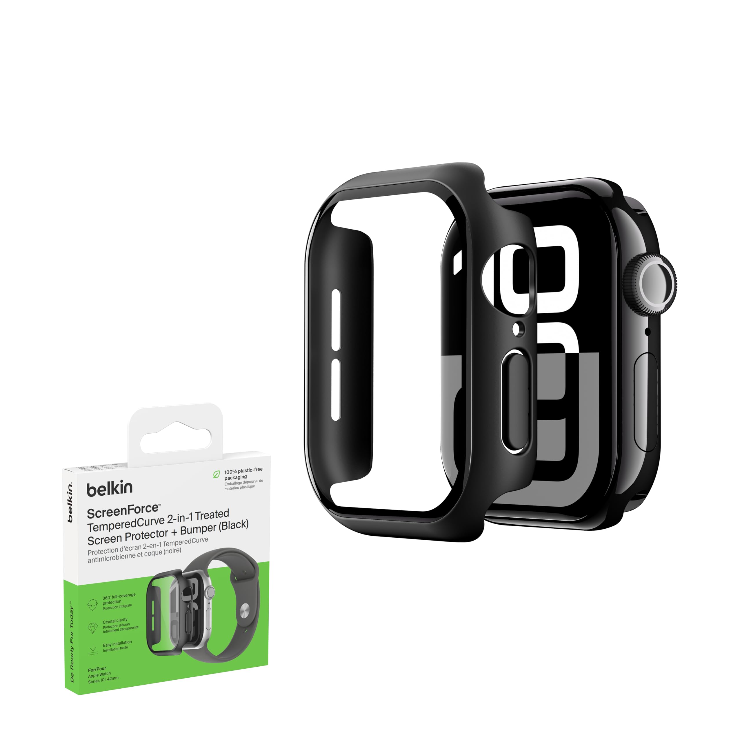 Belkin - Bumper Clear - AW S10 42mm Black