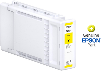 Epson T41P - 350 ml - gran capacidad - amarillo - original - blíster con alarmas de RF/acústica - cartucho de tinta - para SureColor T3470, T5470, T5470M