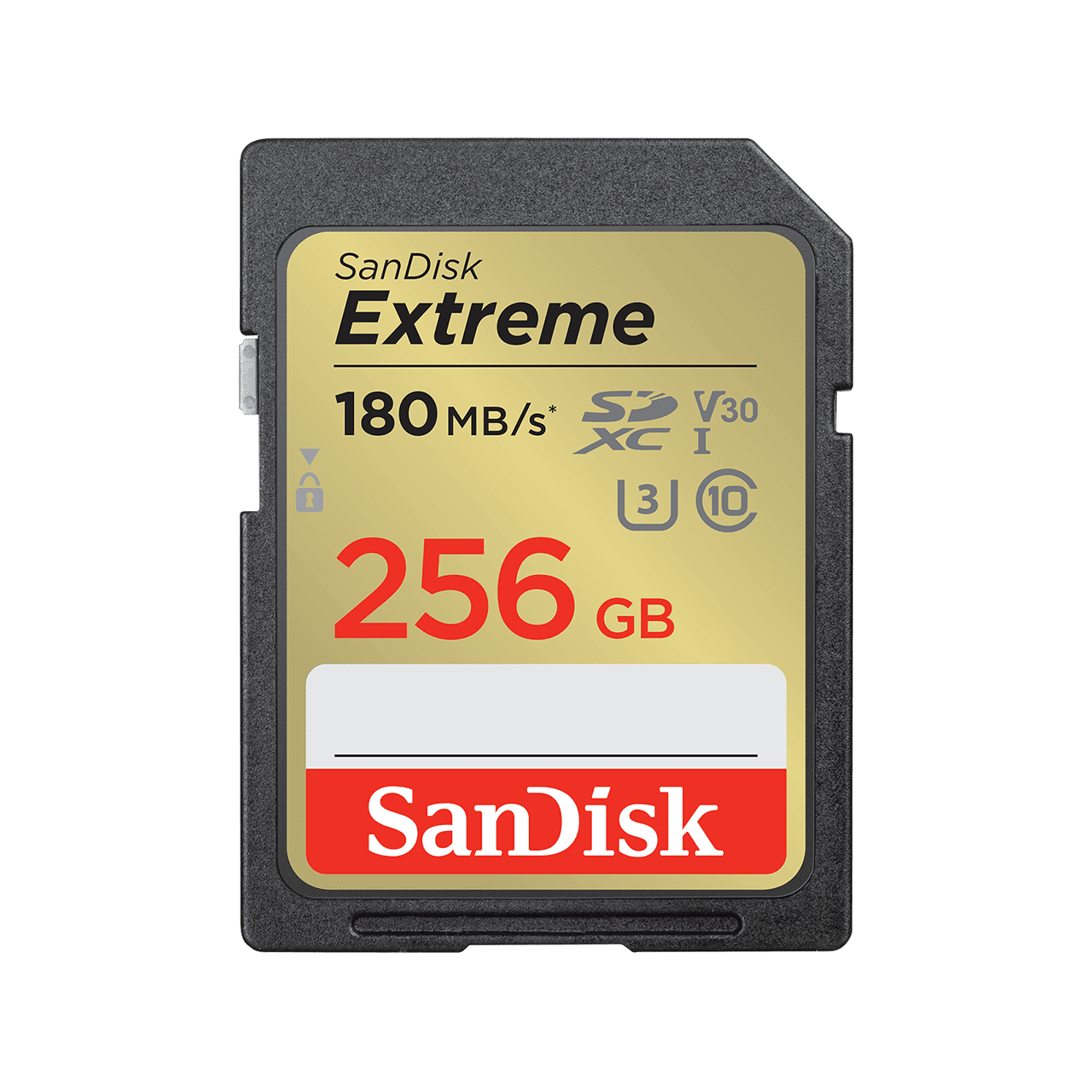 SanDisk Extreme - Tarjeta de memoria flash - 256 GB - Video Class V30 / UHS-I U3 / Class10 - SDHC UHS-I