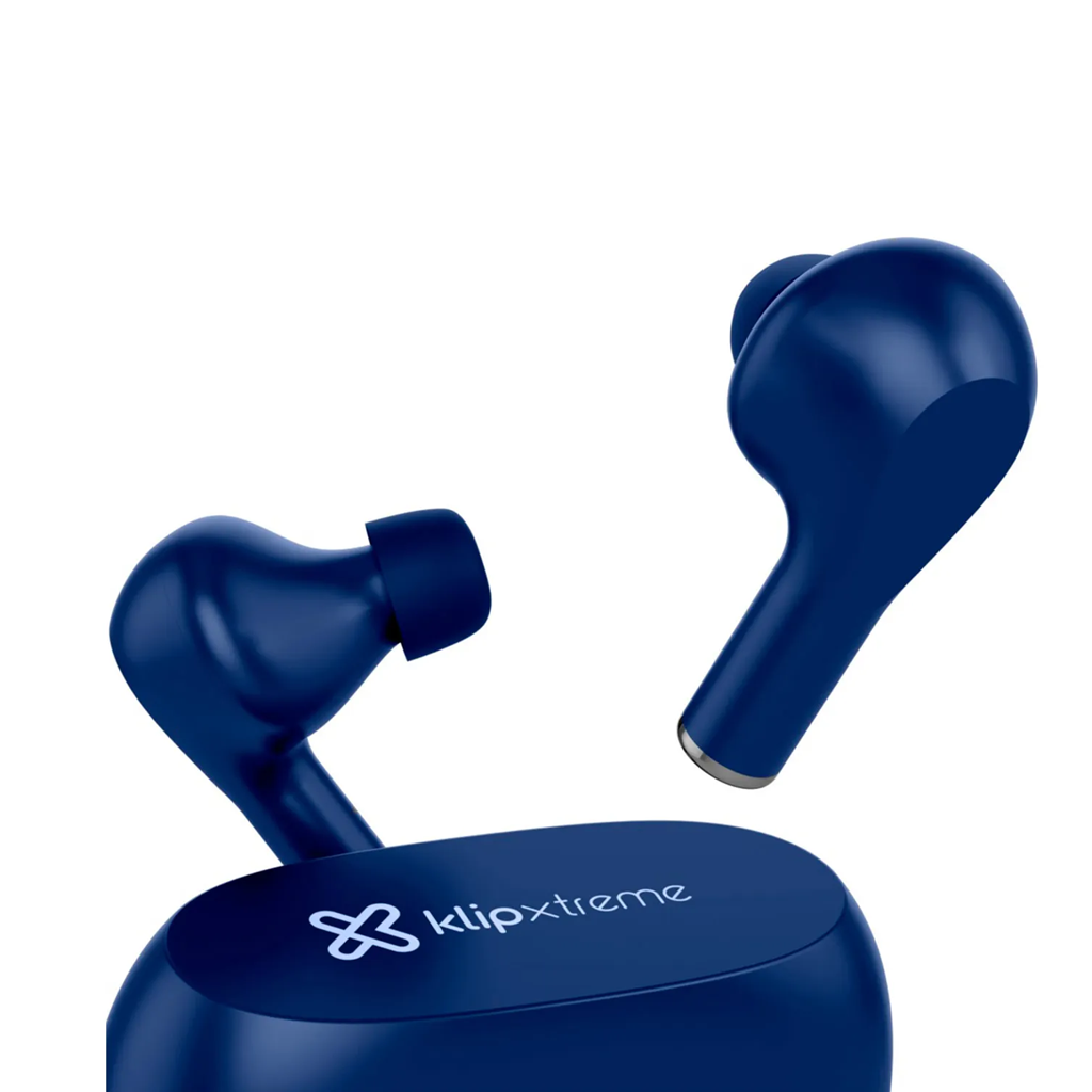 Klip Xtreme - KTE-250BL - True wireless earphones - Para Home audio / Para Portable electronics / Para Tablet / Para Cellular phone - Wireless - Wls Charging - 21h