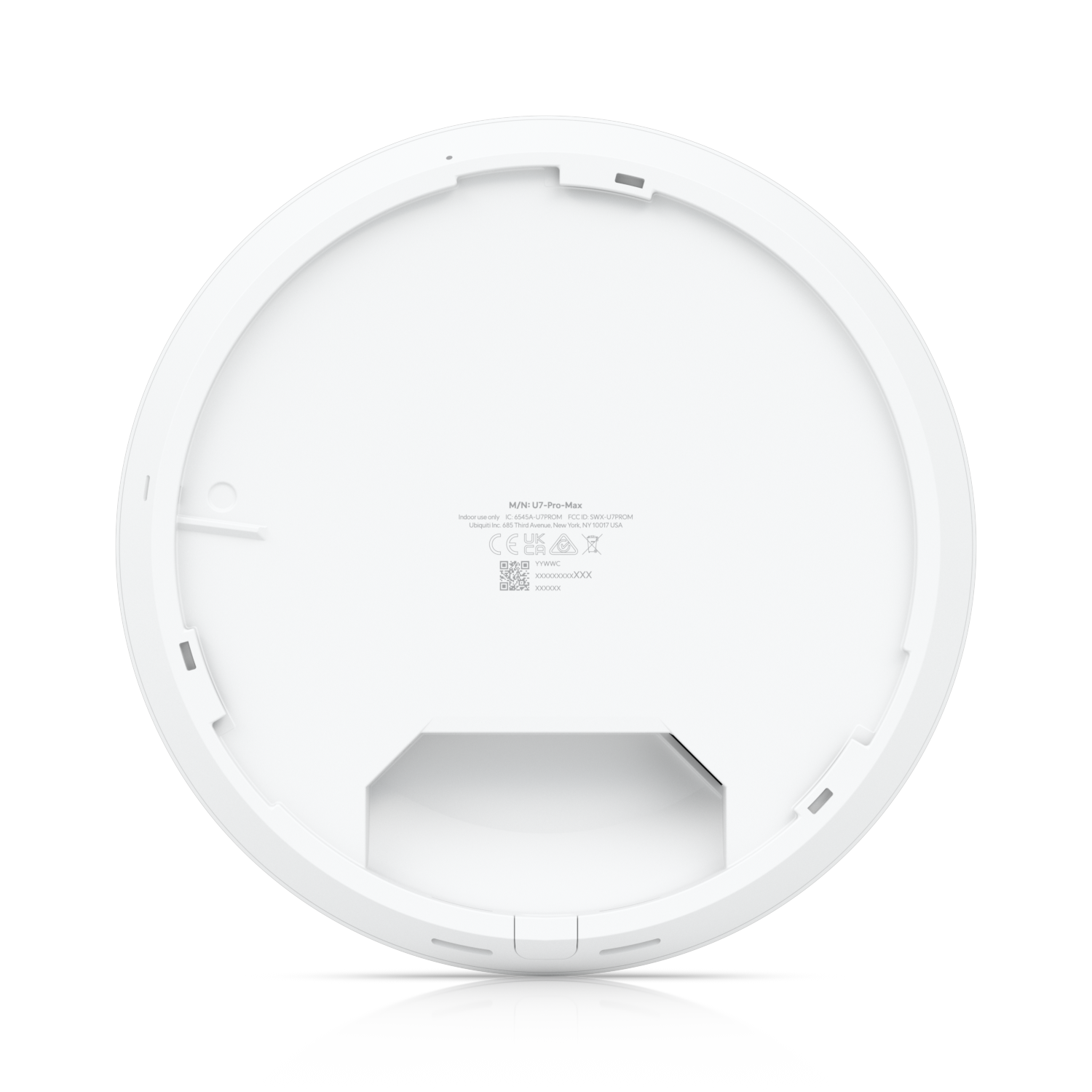 Ubiquiti U7 Pro Max - Wireless access point - Ceiling-mounted WiFi 7 - 44—57V DC  PoE adapter (Not included) - 2.4 GHz : 4dBi / 5 GHz : 6dBi /6 Ghz : 5,9dBi