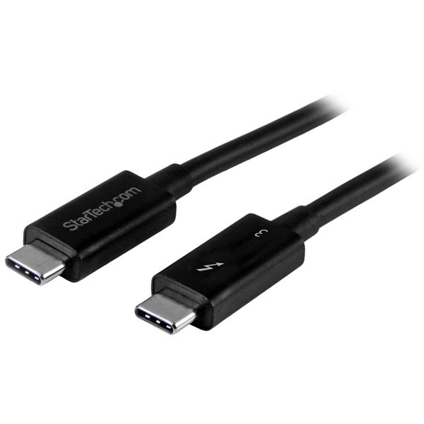 StarTech.com Cable de 2m Thunderbolt 3 USB C (40 Gbps) - Cable Compatible con Thunderbolt y USB