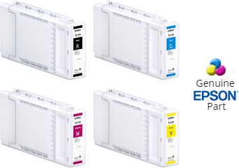 Epson T41P - 350 ml - gran capacidad - negro - original - blíster con alarmas de RF/acústica - cartucho de tinta - para SureColor T3470, T5470, T5470M