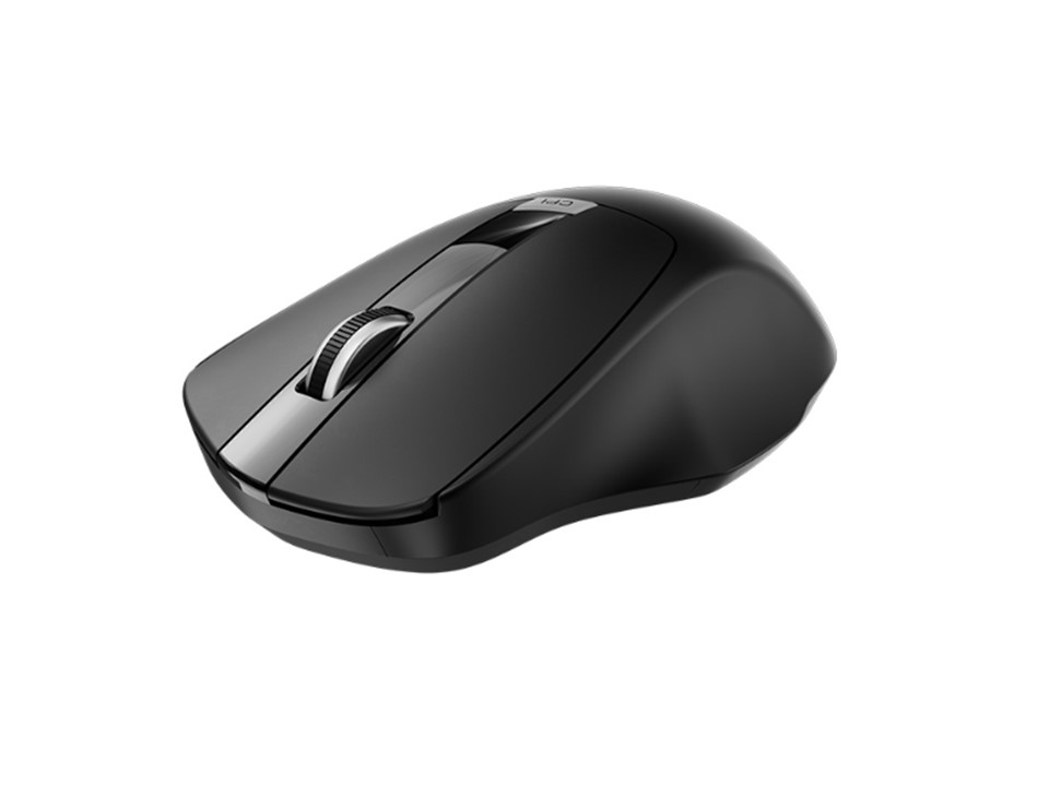 Klip Xtreme - Mouse - 2.4 GHz - Wireless - Black - Ergonomic Nano Dngl