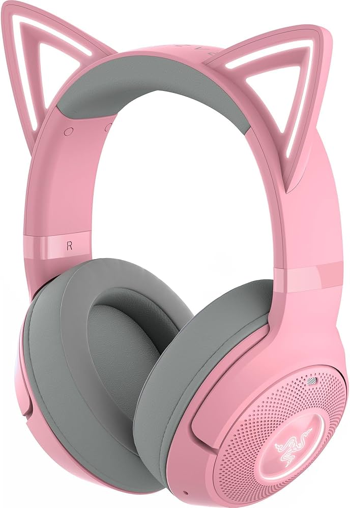 Razer Kraken - Kitty V2 - Headset - Wireless - with Kitty Ears