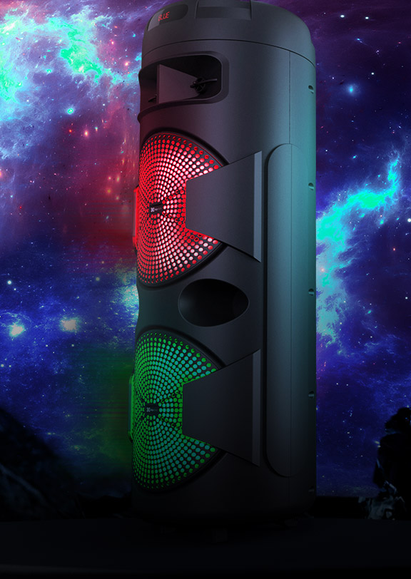 Klip Xtreme - Speaker system - Black - 1800W - 7hrs