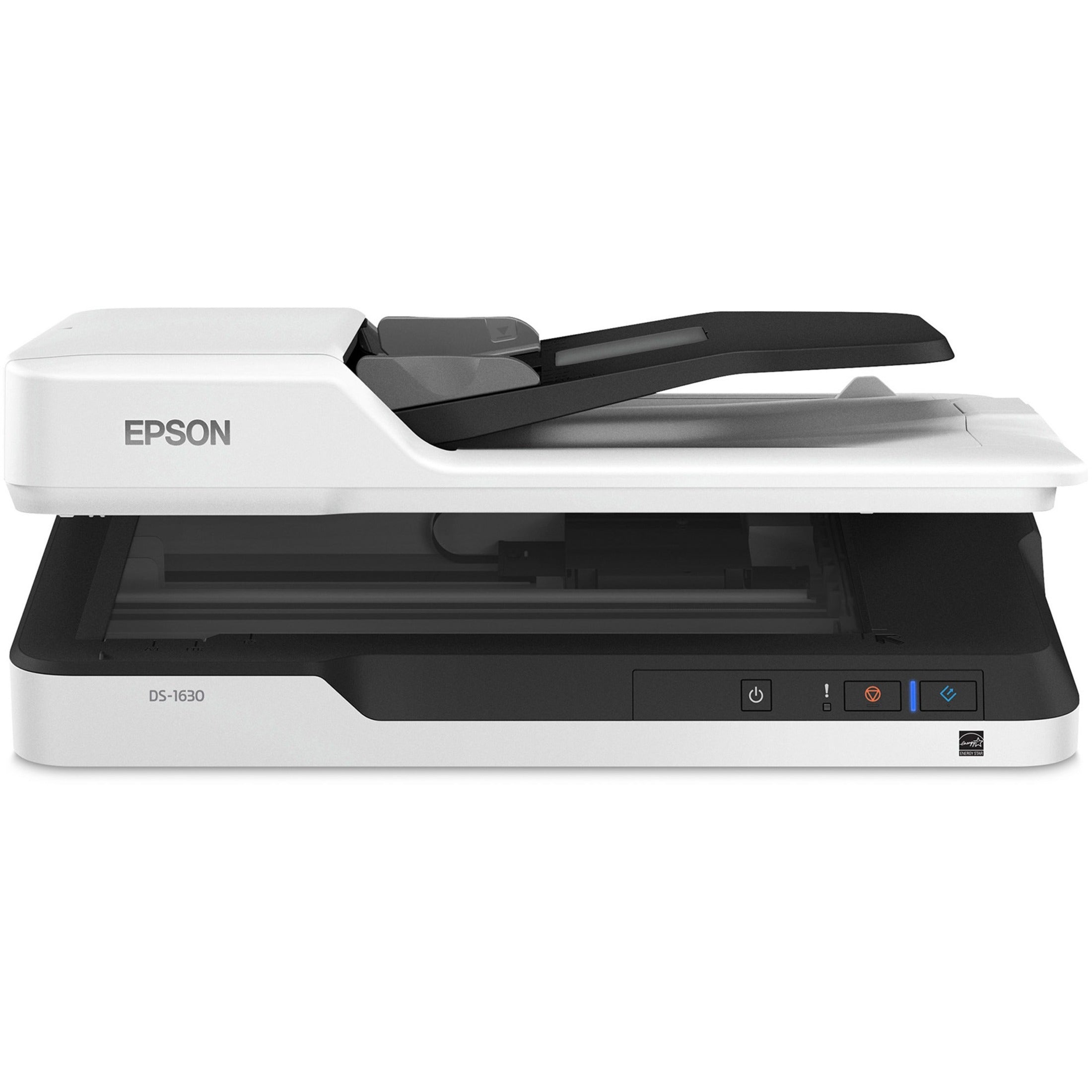 Epson DS-1630 - Escáner de documentos - a dos caras - Legal - 1200 ppp x 1200 ppp - hasta 25 ppm (mono) / hasta 25 ppm (color) - Alimentador automático de documentos (ADF) (50 hojas) - hasta 1500 exploraciones por día - USB 3.0