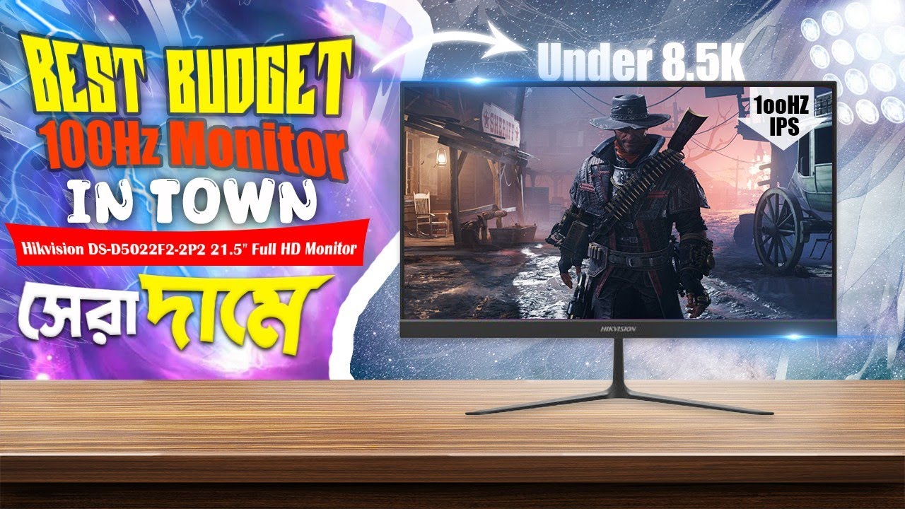 Hikvision DS-D5022F2-2P2 - 21.5" - 1920 x 1080 - IPS - HDMI / VGA - 100Hz