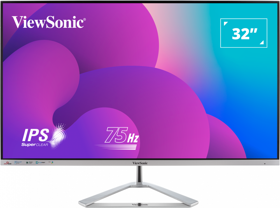 ViewSonic VX3276-mhd - Monitor LED - 32" (31.5" visible) - 1920 x 1080 Full HD (1080p) - IPS - 250 cd/m² - 1200:1 - 8 ms - HDMI, VGA, DisplayPort - altavoces