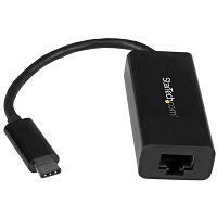 StarTech.com USB C to Gigabit Ethernet Adapter - Black