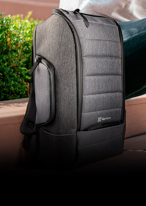 Klip Xtreme - Notebook carrying backpack - 15.6" - Polyester - Dark gray - KNB-896GR