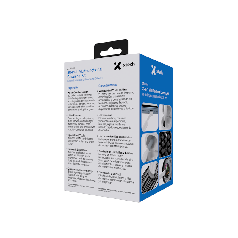 Xtech - 20-in-1 Multifunctional Cleaning Kit - XTA-910