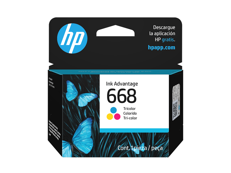 HP - 668 - Ink cartridge - Tri-color Original Ink Advanta