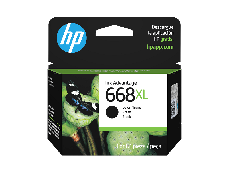 HP - 668XL - Ink cartridge - Black - Original Ink Advantage Cartrid