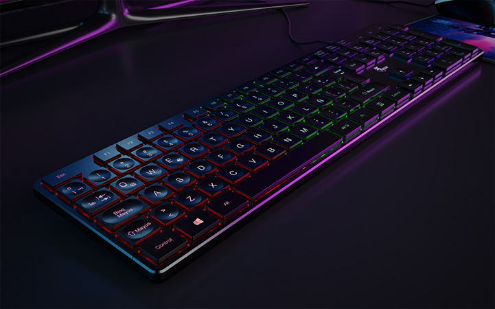 Xtech - Keyboard, mouse and mouse pad - Wired - Spanish - USB - Black - Gaming XTK-535S