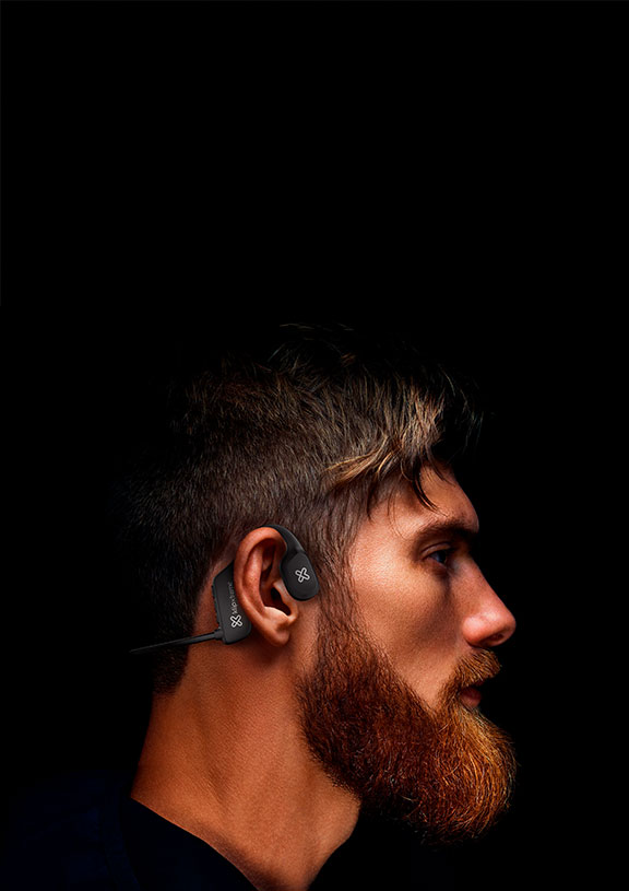 Klip Xtreme - Headphones - Para Phone / Para Cellular phone / Para Tablet - Wireless - Bone Conduction