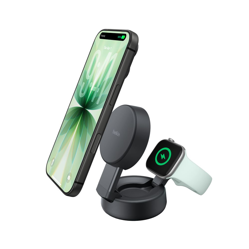 Belkin - Qi2 25W 2 in 1 UltraCharge Pro Magnetic - Lithium - Para Universal