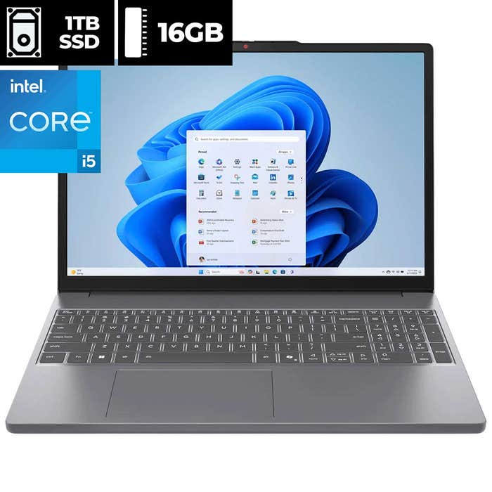 Lenovo IdeaPad Slim 3 15IRH10 - Notebook - 15.3" - Intel Core 5 13420H / 4.6 GHz - 16 GB - DDR5 SDRAM - 1 TB - Integrated graphics - Windows 11 Home - 1-year warranty