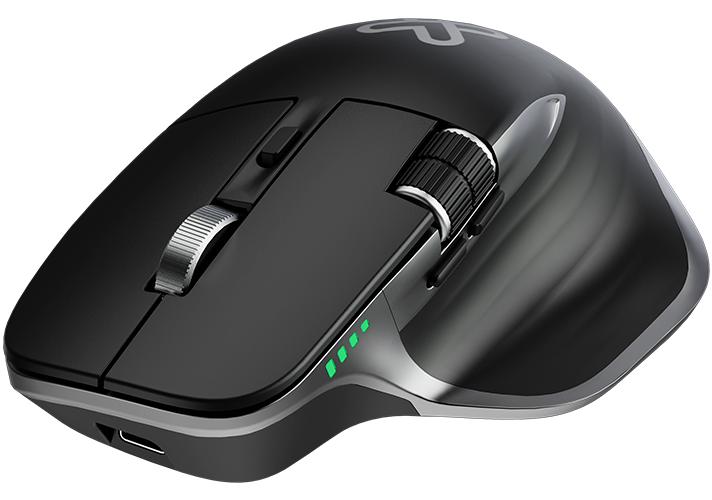 Klip Xtreme - Mouse - 2.4 GHz / Bluetooth 5.0 - Wireless - Horizontal scroll