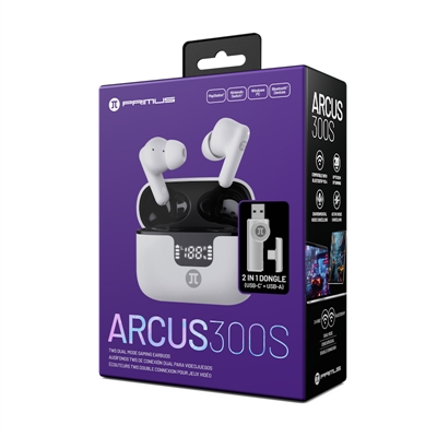 Primus Gaming - True wireless earphones - Para Cellular phone / Para Computer / Para Game console / Para Portable electronics - Wireless - Includes 2.4 Dongle