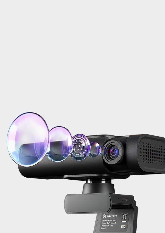 Klip Xtreme - Web camera - USB - 3840 x 2160 - 4K IA tracking - Gesture